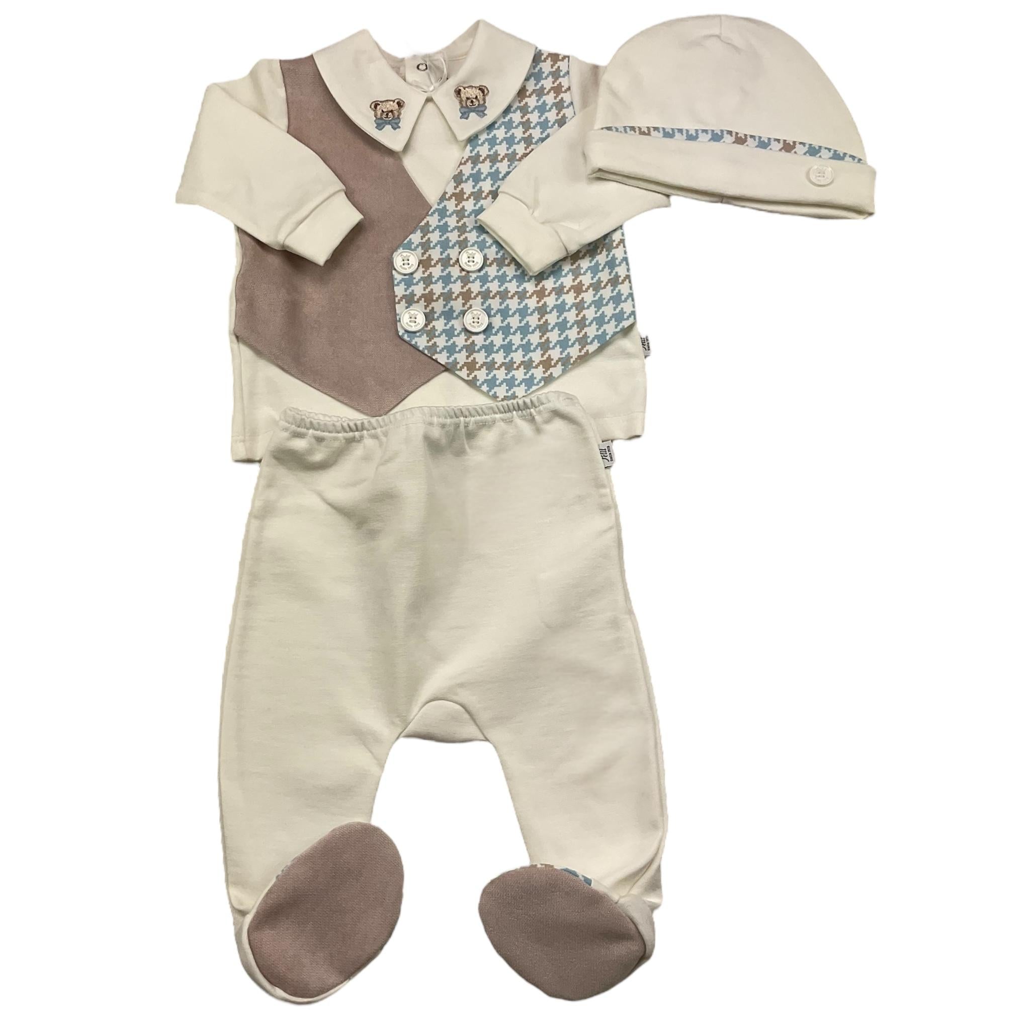 PETIT completo 2 pezzi shirt-ghettina-cappello Panna per Neonato S7416367 PANNA PETIT 