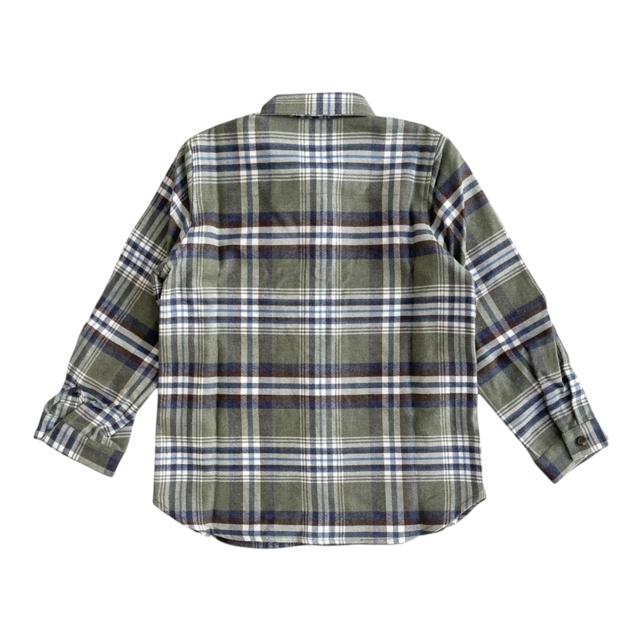 ZHOE & TOBIAH camicia tinta unita con fantasia a quadri Verde per Bambino COC2 VERDE ZHOE & TOBIAH 