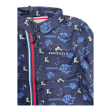 Cesare Paciotti Camicia Tinta Unita con Fantasia Fiori Blu per Neonato