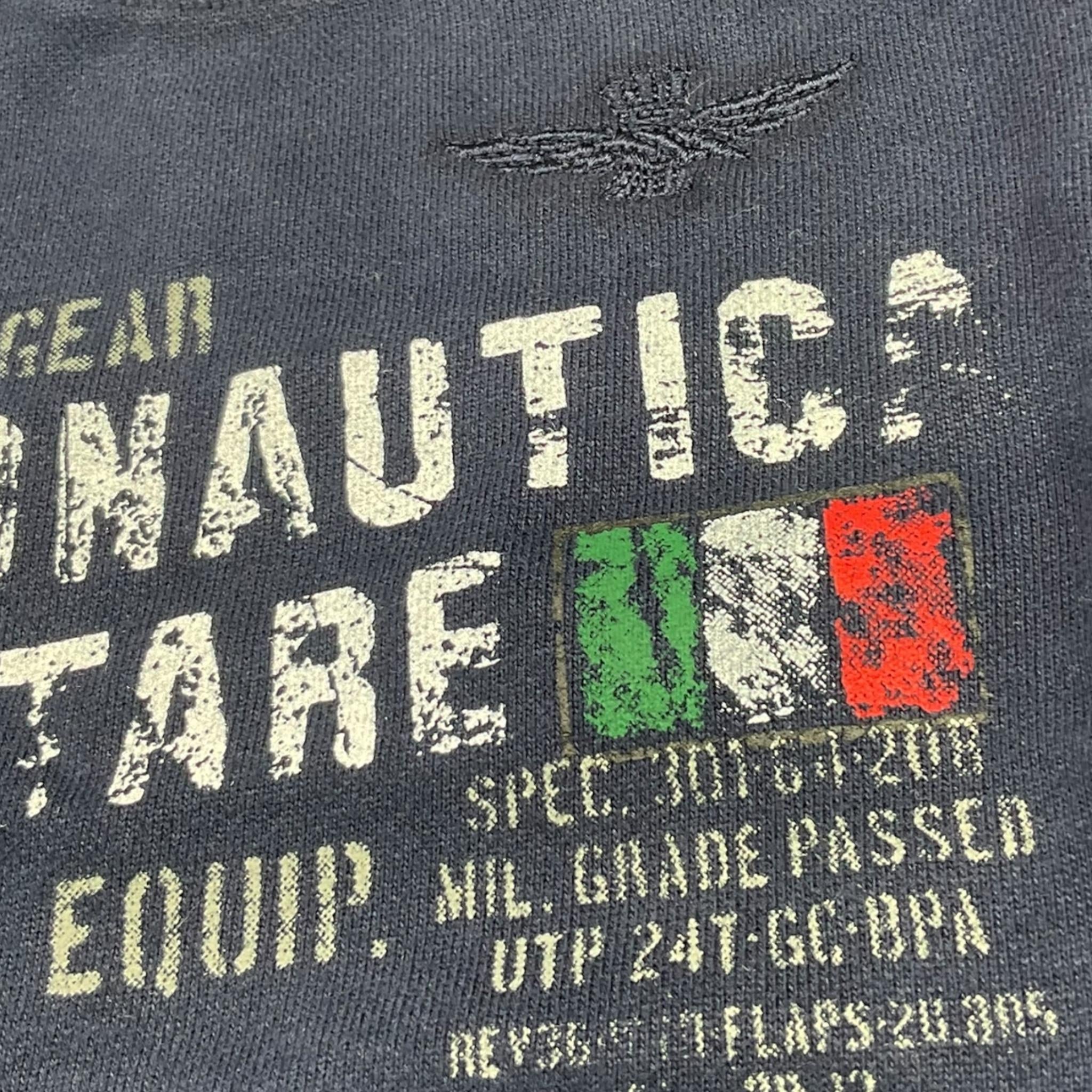 AERONAUTICA MILITARE completo 2pz felpa-pantalone tinta unita con logo Blu per Bambino 242TF0001AJRF758 BLU AERONAUTICA MILITARE 