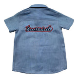 Trussardi Camicia Mezza Manica Tinta Unita con Taschino per Neonato TIP26104CA AZZURRO TRUSSARDI 