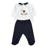 Lalalu' Completo 2 Pezzi Shirt-Ghettina per Neonato CPL6P BIANCO LALALU' 