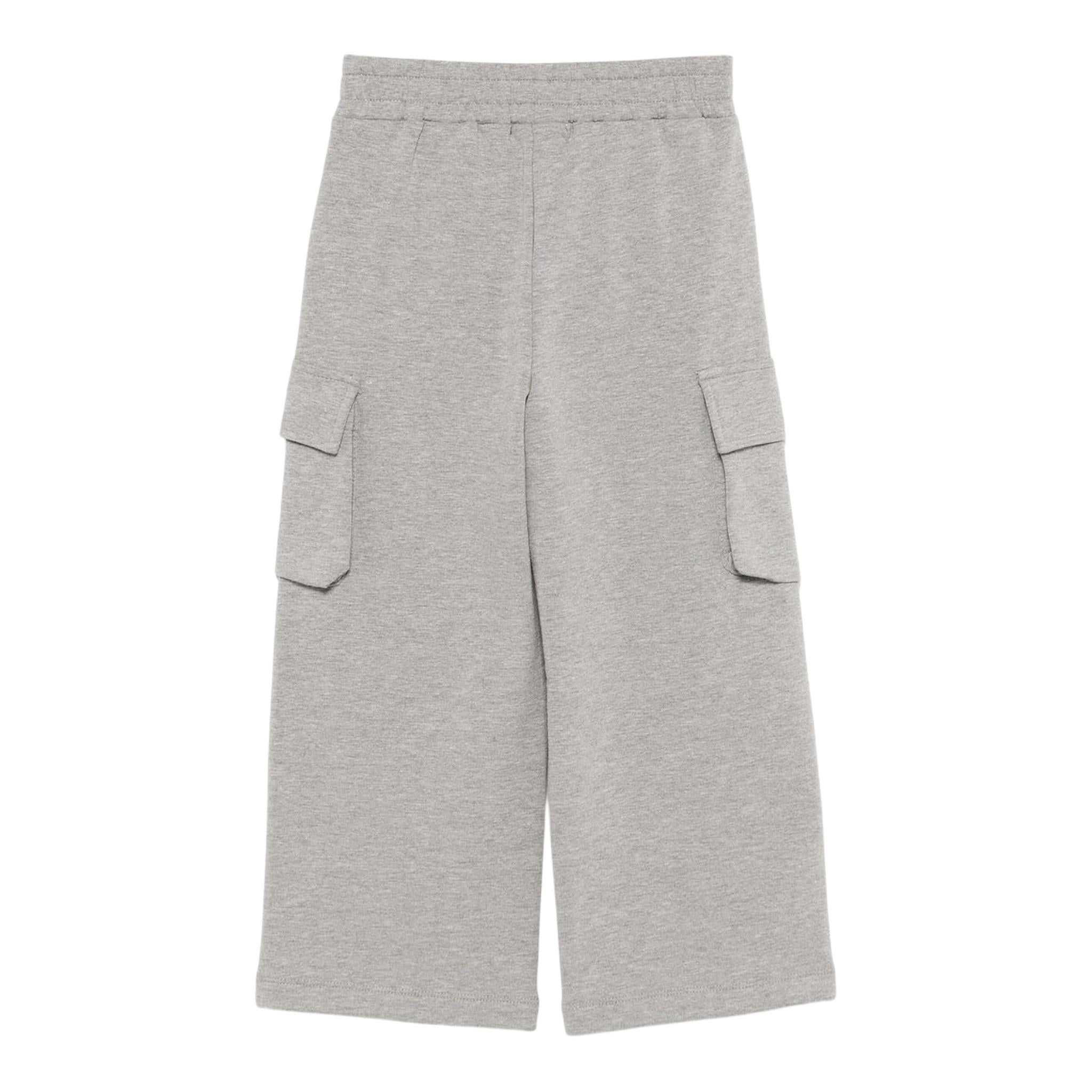 PINKO pantalone tinta unita modello a palazzo Grigio per Bambina F4PIBGFP214 GRIGIO PINKO 