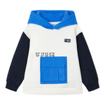 MAYORAL felpa chiusa con cappuccio tricolore Bianco per Bambino 4457 BIANCO MAYORAL 