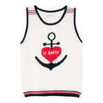 Saint Barth Top Giromanica con Ricami per Bambina ISADORA PANNA SAINT BARTH 