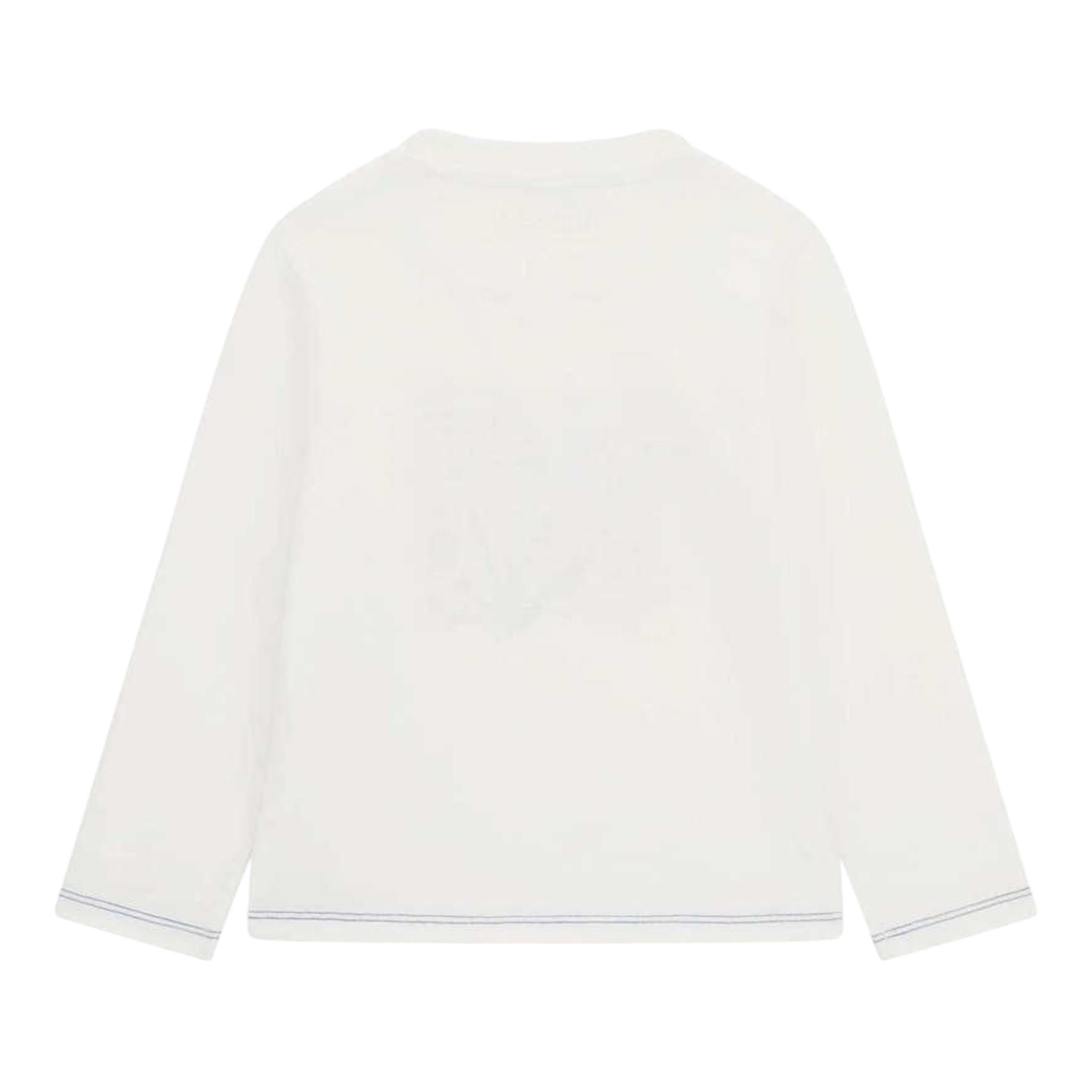 GUESS shirt girocollo tinta unita con stampa Bianco per Neonato N4YI01K8HM4 BIANCO GUESS 