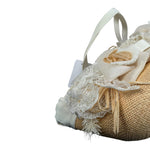 Raffaella Borsa In Paglia Tinta Unita con Applicazioni per Bambina PANAMA GIALLO RAFFAELLA 