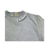 Trussardi T-Shirt Girocollo Tinta Unita con Logo per Bambino TGP26033TS AZZURRO TRUSSARDI 