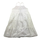 4Giveness Abito Tinta Unita Traforato per Bambina FGCG3992 BIANCO 4GIVENESS 