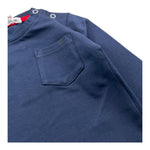 Y-CLU shirt girocollo tinta unita con taschino Blu per Neonato BYN10738 BLU Y-CLU 