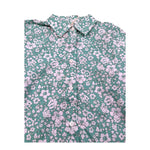 Saint Barth Camicia Manica Lunga Fantasia Floreale per Bambina BRIG00304 VERDE SAINT BARTH 