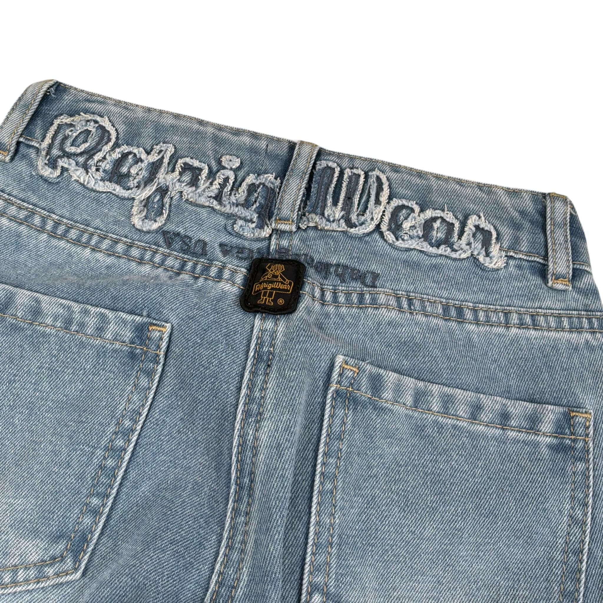 Refrigiwear Jeans Tinta Unita Modello Palazzo per Bambina 320PRFJS25 AZZURRO REFRIGIWEAR 