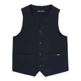 Emporio Armani Gilet Tinta Unita per Bambino EB000124 BLU EMPORIO ARMANI 