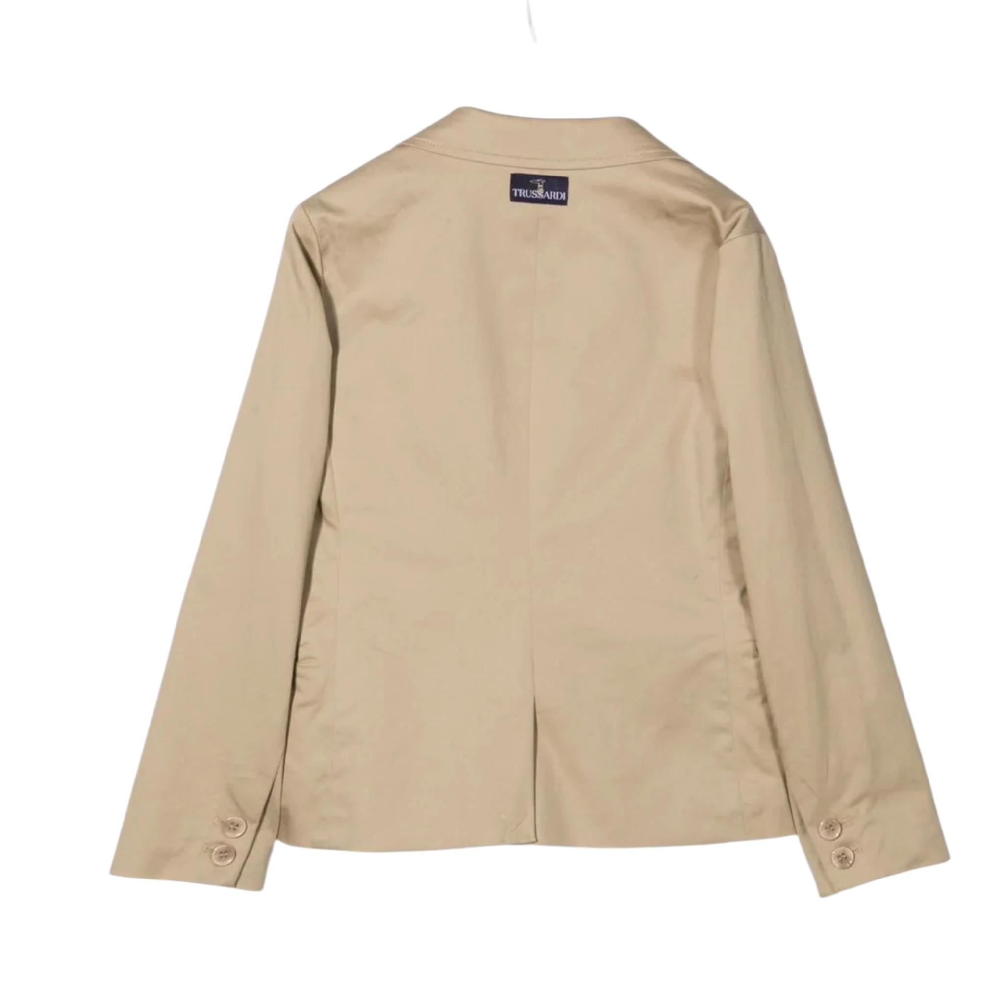 Trussardi Giacca Tinta Unita con Logo per Bambino 002299 BEIGE TRUSSARDI 