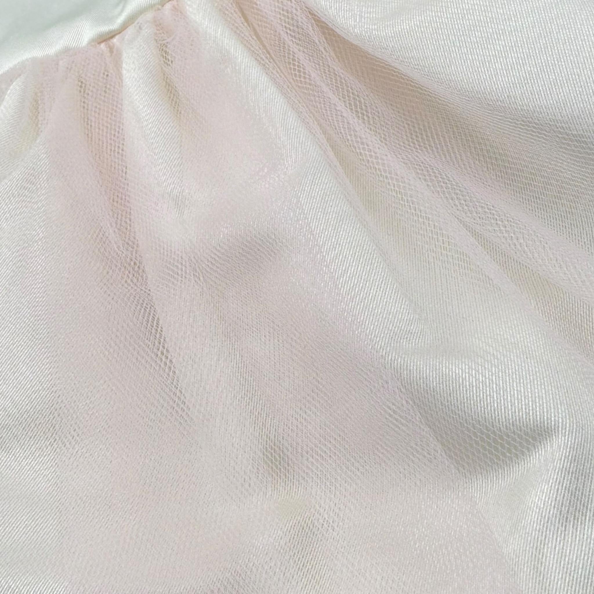 Magil Abito Cerimonia Tinta Unita con Tulle per Neonata FN30156 BIANCO MAGIL 