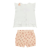 Guess Completo 2 Pezzi T-Shirt-Short per Neonata A5GG01K6YW4 BIANCO GUESS 