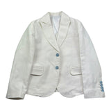 Emanuel Pris Giacca Tinta Unita Fantasia con Bottoni In Contrasto per Bambino EGC1112R PANNA EMANUEL PRIS 