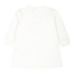 MOSCHINO abito manica lunga tinta unita con stampa in contrasto Panna per Bambina MBV0A2J PANNA MOSCHINO 