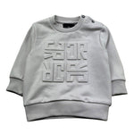 John Richmond Felpa Chiusa Girocollo Tinta Unita con Logo per Neonato RIP26014FE SABBIA JOHN RICHMOND 