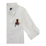 Guess Camicia Tinta Unita con Logo per Neonato N4BH08W9CL0 BIANCO GUESS 