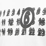 MAISON MARGIELA t-shirt girocollo tinta unita con stampa Bianco per Bambina M60672 BIANCO MAISON MARGIELA 