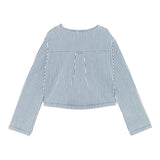 Max&Co. Giubbino In Denim Fantasia A Righe per Bambina MX0112 BIANCO/BLU MAX&Co. 