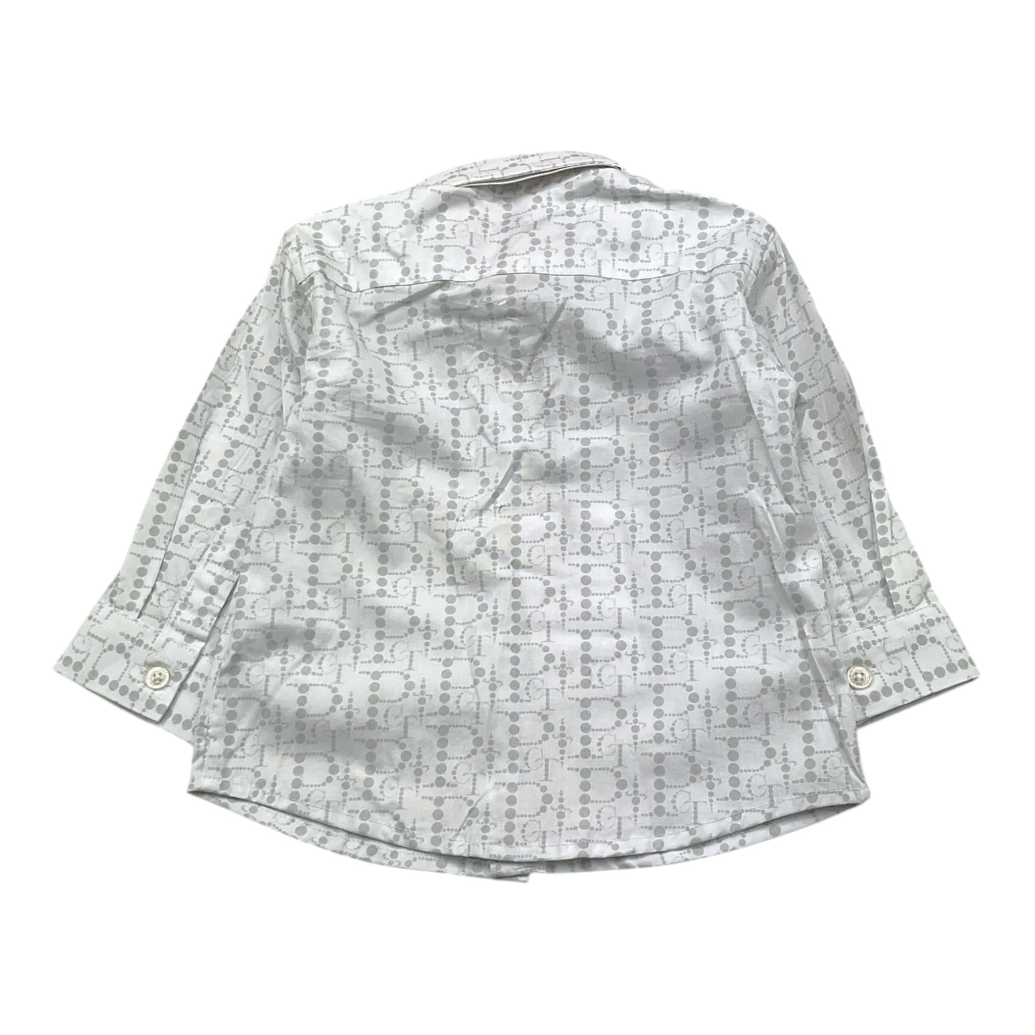 CESARE PACIOTTI camicia tinta unita con stampa Bianco per Neonato CMP5358B BIANCO CESARE PACIOTTI 