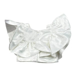 Magil Top Tinta Unita con Balze per Bambina FN21043 BIANCO MAGIL 