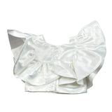 Magil Top Tinta Unita con Balze per Bambina FN21043 BIANCO MAGIL 