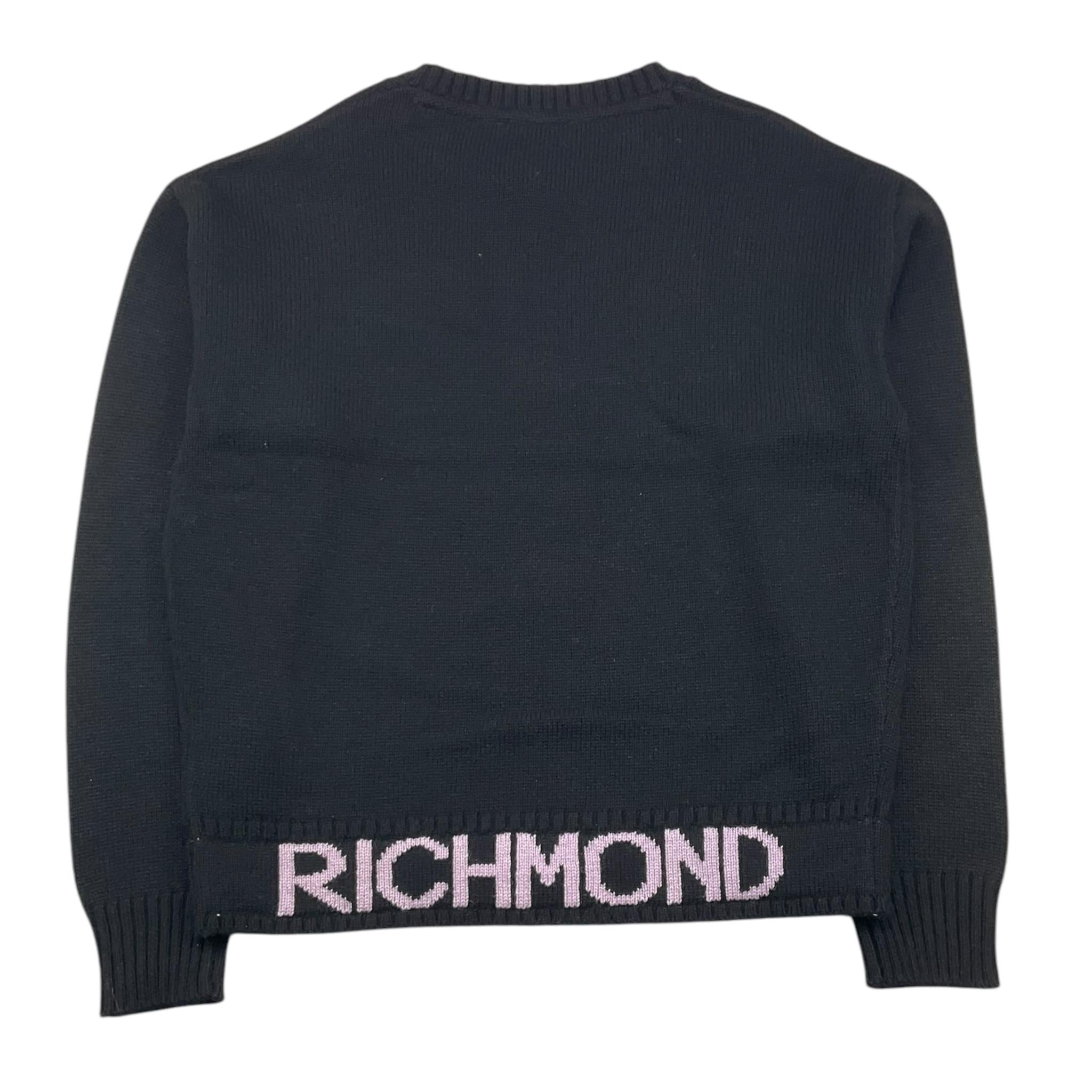 JOHN RICHMOND maglia girocollo tinta unita con logo Nero per Bambina RGA25193MA NERO JOHN RICHMOND 