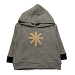 MANUEL RITZ felpa chiusa con cappuccio tinta unita con logo Grigio per Neonato MR2803X GRIGIO MANUEL RITZ 