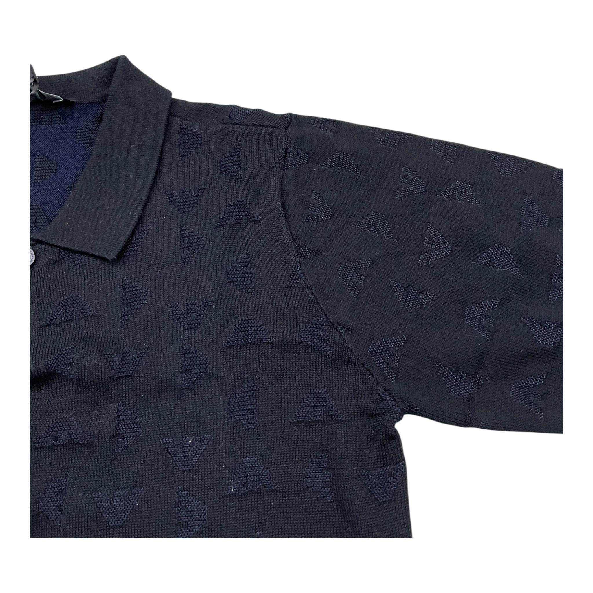 Emporio Armani Polo In Maglia Mezza Manica Tinta Unita per Bambino EB000287 BLU EMPORIO ARMANI 