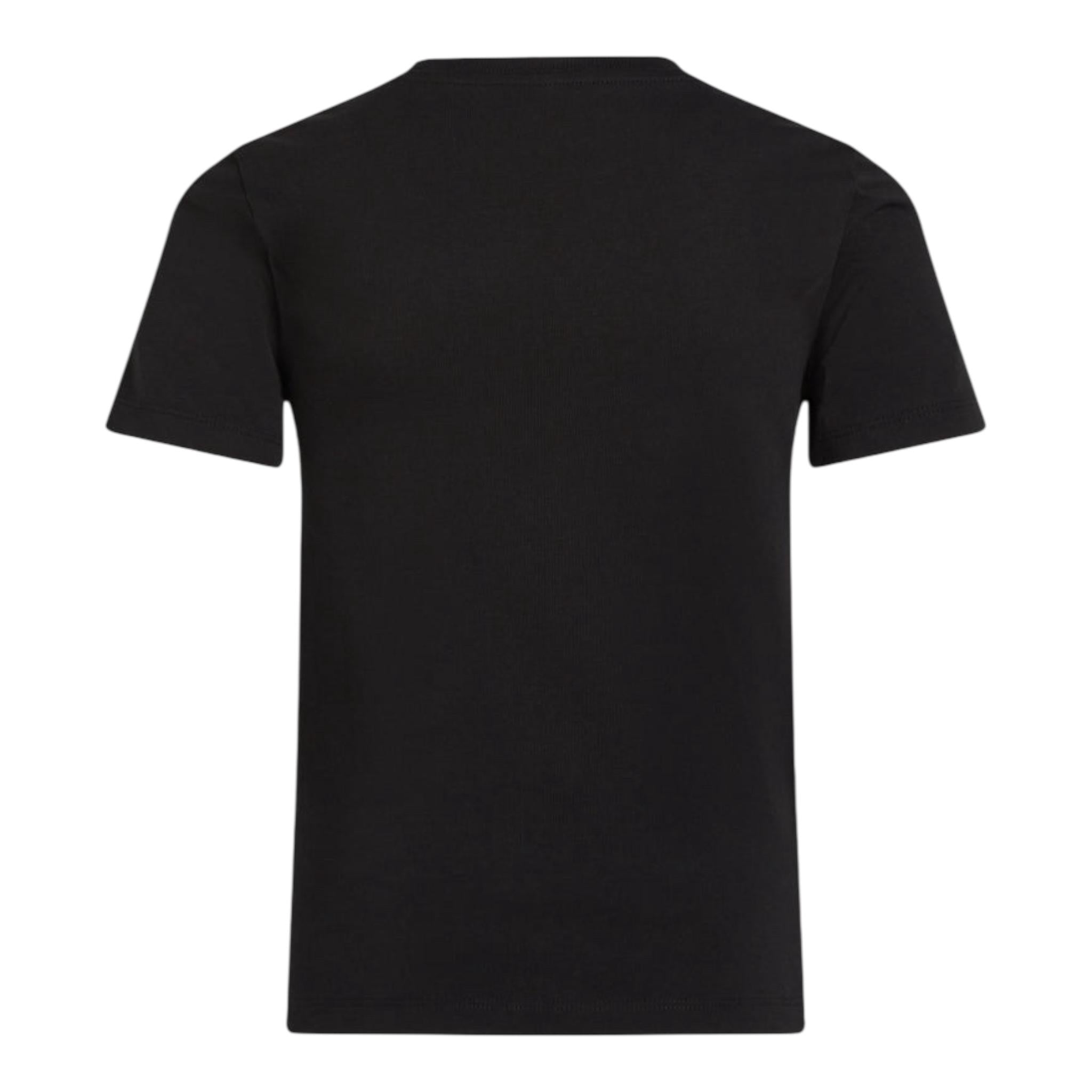Calvin Klein T-Shirt Girocollo Tinta Unita con Stampa per Bambino IB0IB02362 NERO CALVIN KLEIN 