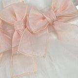 Pure Firenze Abito Cerimonia Tinta Unita con Tulle per Neonata PC03202 BIANCO PURE FIRENZE 