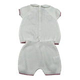 Marlu' Completo 2 Pezzi Maglia-Culotte per Neonata EB2419C BIANCO MARLU' 