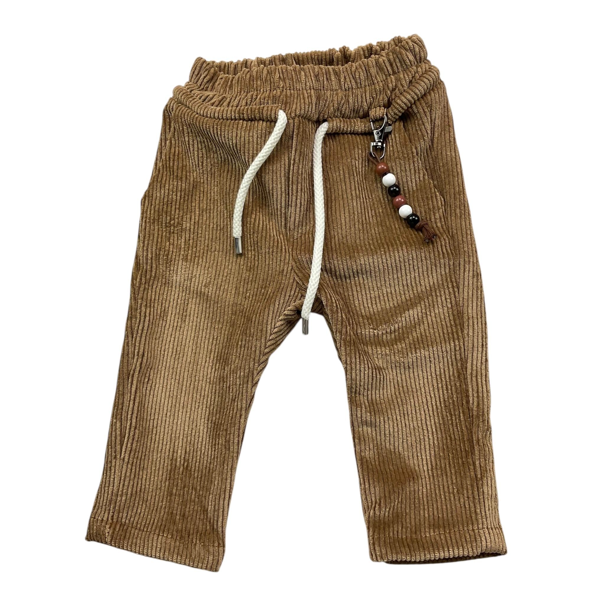 NEVER TOO pantalone tinta unita in camoscio Cammello per Neonato NT2220N CAMMELLO NEVER TOO 