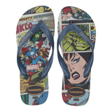 Havaianas Infradito Tinta Unita Con Fantasia Marvel Blu Per Bambino