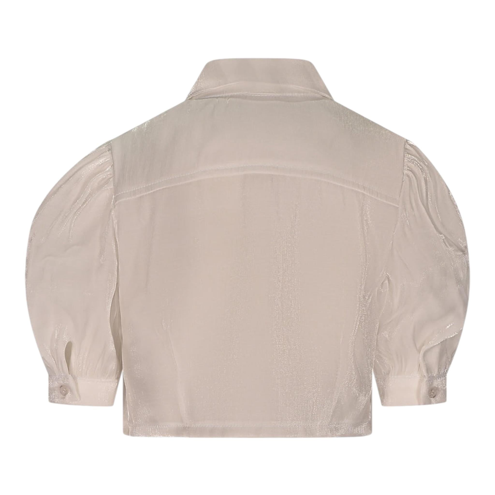 Marc Ellis Camicia Tinta Unita Mezza Manica per Bambina JMJSH01188 BIANCO MARC ELLIS 