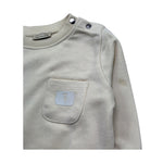 Trussardi Felpa Chiusa Girocollo Tinta Unita con Taschino per Neonato TIP26043FE BEIGE TRUSSARDI 