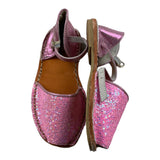 Colors Of California Espadrillas Tinta Unita Glitterati Rosa Per Bambina