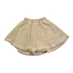 Janice Short Tinta Unita Traforato per Bambina JN819B BEIGE JANICE 