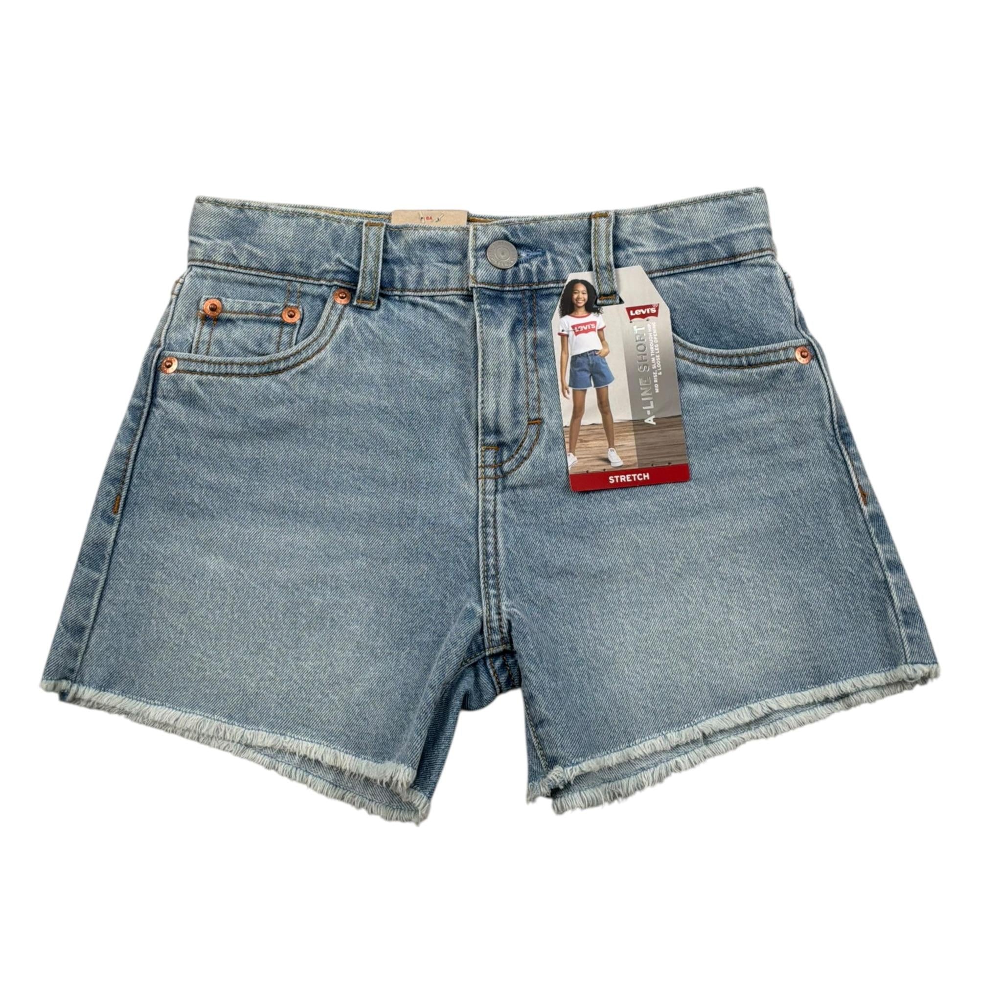 Levi'S Short Tinta Unita In Denim per Bambina 3EM220 AZZURRO LEVI'S 
