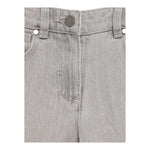 STELLA McCARTNEY jeans tinta unita con ricamo cavallo Grigio per Bambina TV6A80 GRIGIO STELLA McCARTNEY 