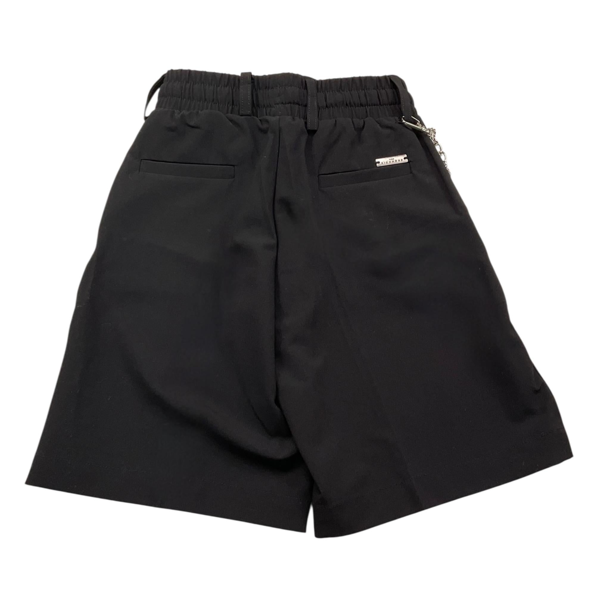 John Richmond Bermuda Tinta Unita con Elastico In Vita per Bambino RBP25226BE NERO JOHN RICHMOND 