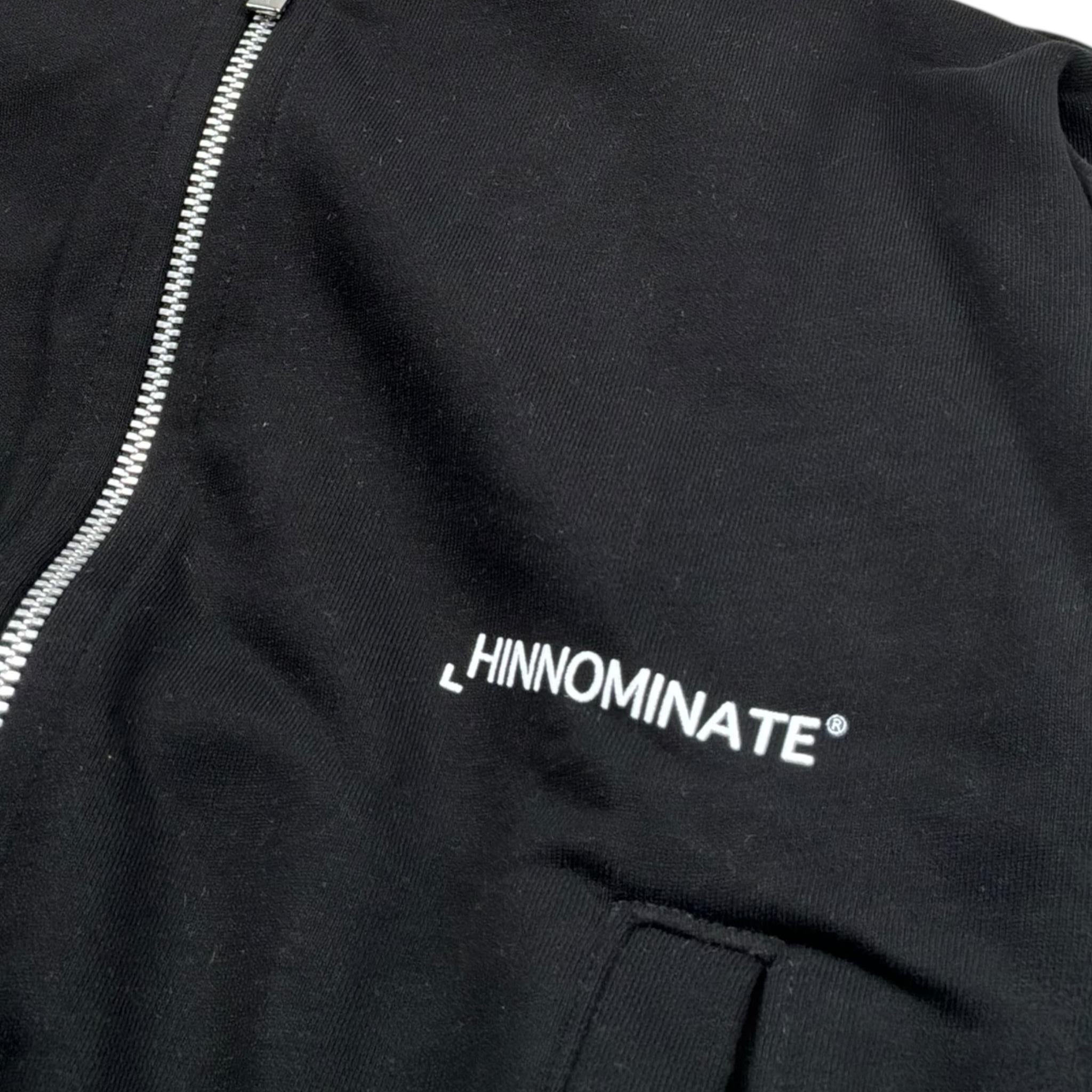 Hinnominate Felpa Tinta Unita con Zip E Cappuccio per Bambino 3635F00001 NERO HINNOMINATE 