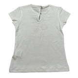 J.O. Milano T-Shirt Girocollo Tinta Unita con Stampa per Neonata 576Q5 BIANCO J.O. MILANO 