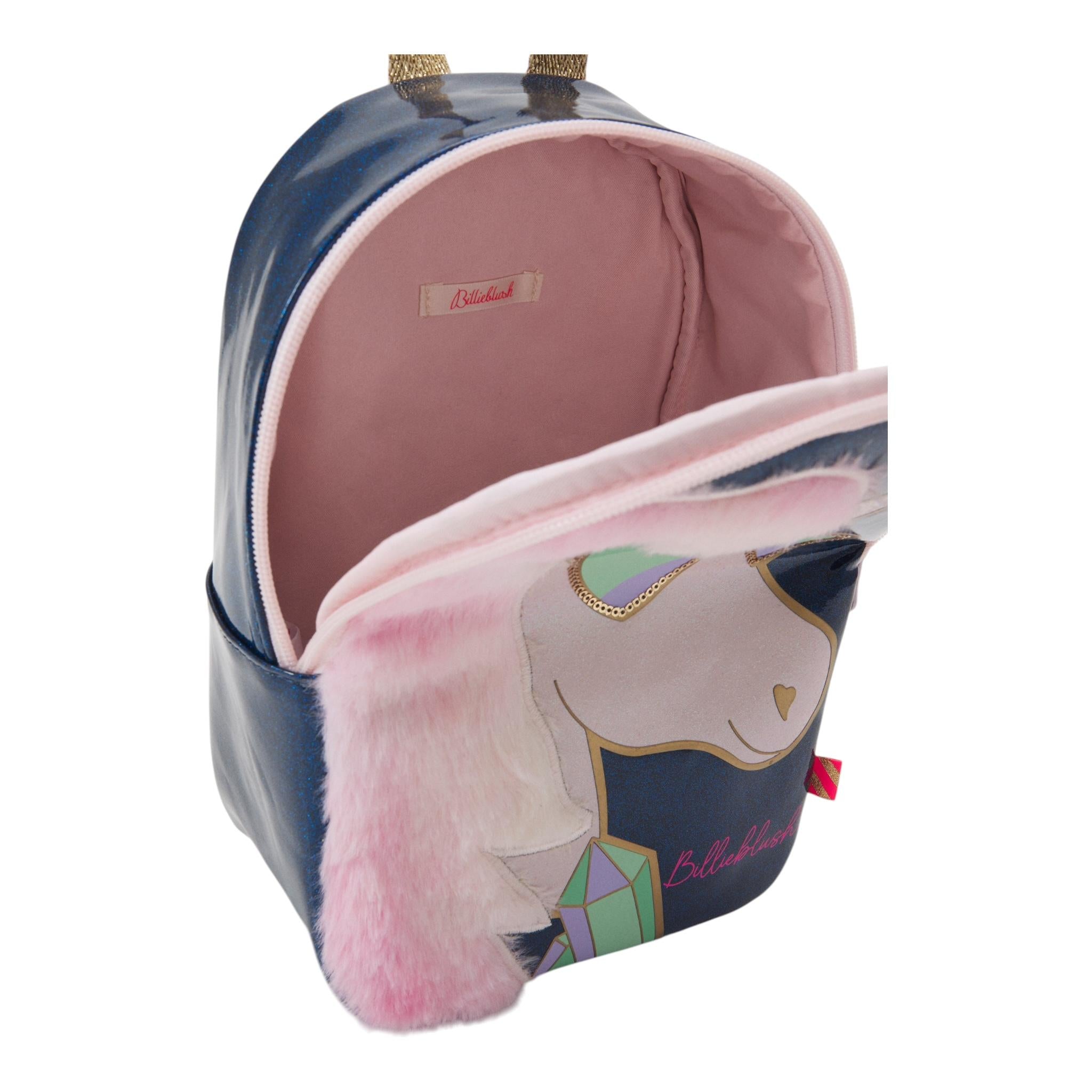 BillIEBLUSH zaino tinta unita cn unicorno Blu per Bambina U20590 BLU BillIEBLUSH 