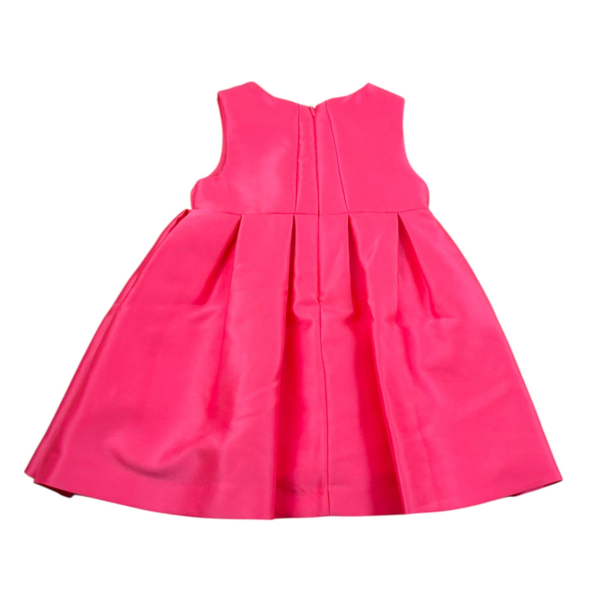 Abel & Lula Abito Giromanica Tinta Unita con Applicazioni per Bambina 5019X FUXIA ABEL & LULA 