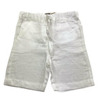 Little Bear Bermuda Tinta Unita con Elastico In Vita per Bambino 6239J BIANCO LITTLE BEAR 