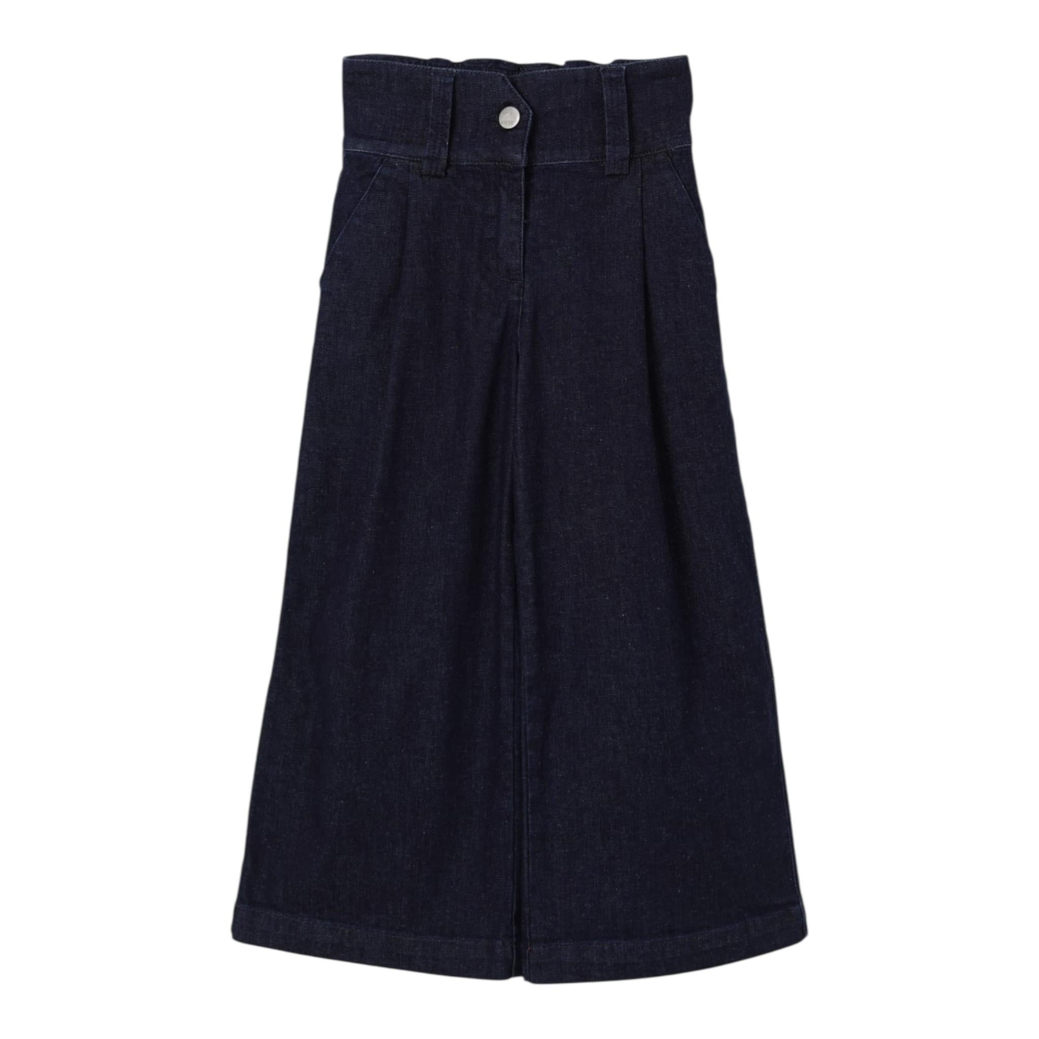 Aspesi Jeans Tinta Unita Modello A Palazzo per Bambina S25082PLJ0050 BLU ASPESI 